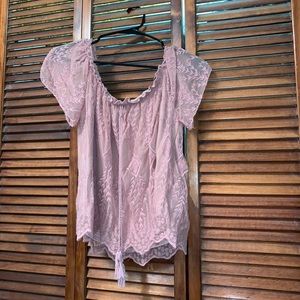 Crop top. Iris. Large